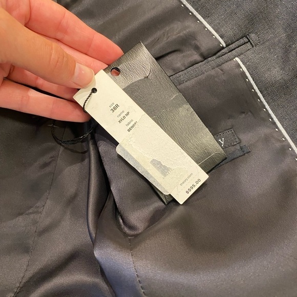 Theory Men’s Xylo 100% Wool Blazer Grey Size 38R Sport Coat Single Breasted - Picture 7 of 14
